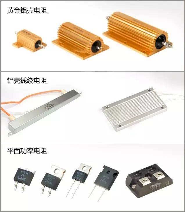 黃金鋁殼電阻、鋁殼線繞電阻以及平面功率電阻