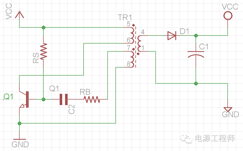 直流電源RCC工作原理圖改良電路