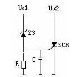 可控硅觸發(fā)保護直流電源電路圖