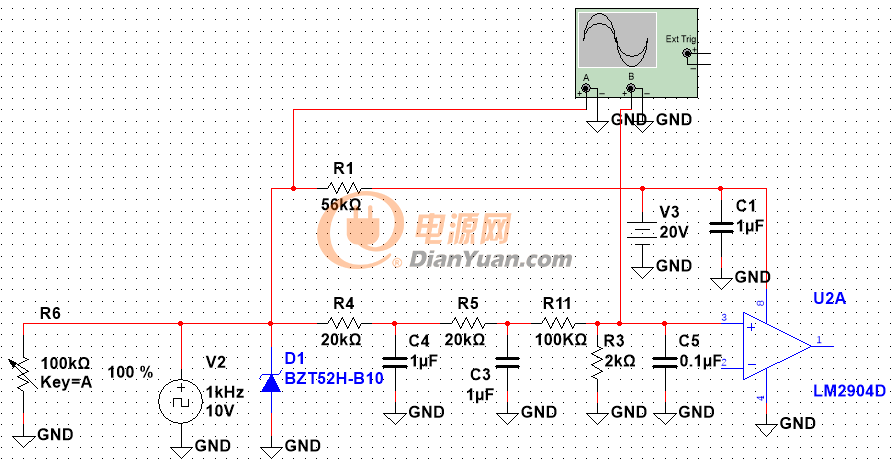直流穩(wěn)壓電源方案圖