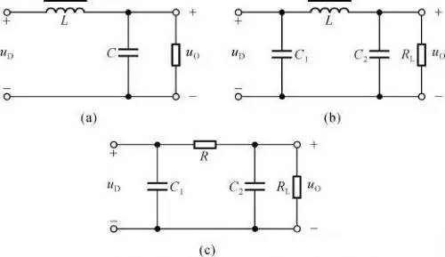 電感直流穩(wěn)壓電源濾波電路圖