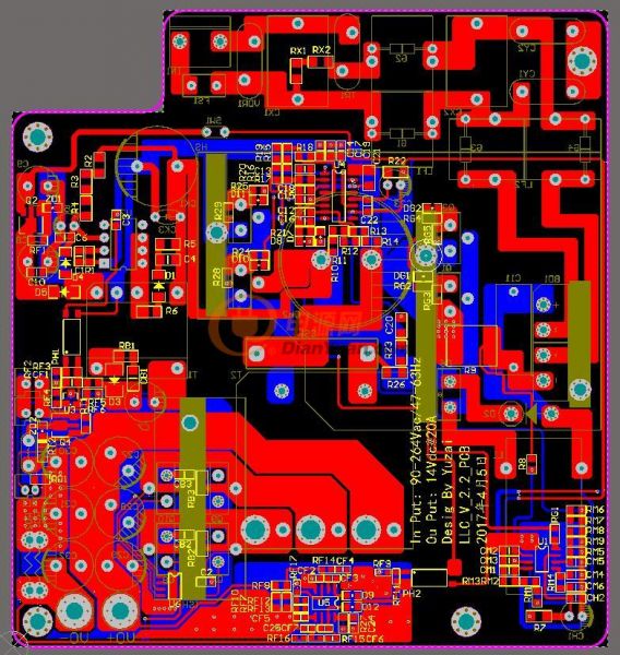 LLC半橋蓄電池充電機制作方案