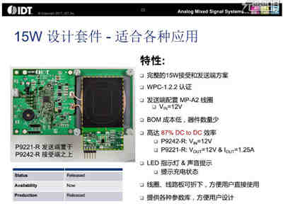 三星華為力推IDT15W無線充電方案效能高達(dá)86%以上 三星華為力推IDT15W無線充電方案效能高達(dá)86%以上